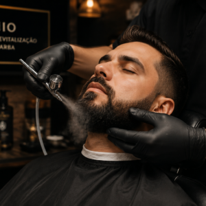 Barba premium com tratamento de ozônio.